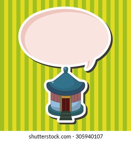 Chinese building theme elements vector,eps