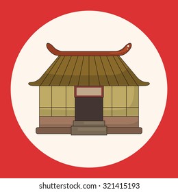 Chinese building theme elements vector,eps