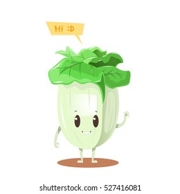 Chinese cabbage cartoon character design