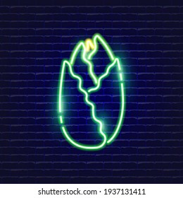Chinese cabbage neon icon. Glowing Vector illustration icon for mobile, web and menu design. Food concept