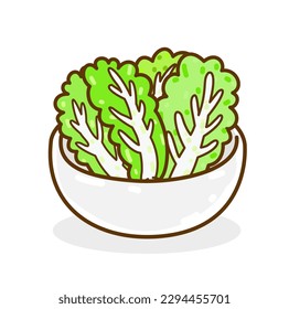 Chinese  cabbage  on background vector.