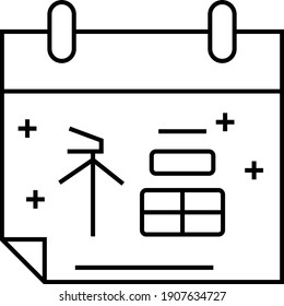 Chinese Calendar Concept Vector Icon Design, Traditional Chinese Culture Symbol on white background, Lunar New Year of the Ox 2021 Sign, China Travel Guide Stock