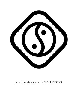 Chinese calendar icon or logo isolated sign symbol vector illustration - high quality black style vector icons
