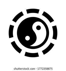 Chinese calendar icon or logo isolated sign symbol vector illustration - high quality black style vector icons
