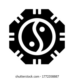 Chinese calendar icon or logo isolated sign symbol vector illustration - high quality black style vector icons
