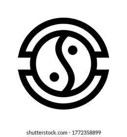 Chinese calendar icon or logo isolated sign symbol vector illustration - high quality black style vector icons
