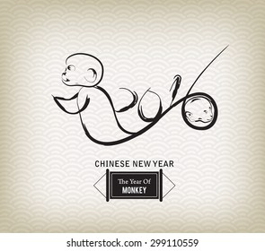 Chinese calendar for the year 2016 of monkey