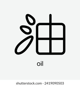 chinese calligraphy hanzi 油 (yóu) meaning is oil. vector design illustration. Suitabale for t-shirt, mug, sticker, etc. Eps 10