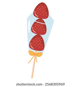 Chinese Candied Fruit Skewers illustration