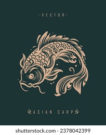 Chinese carp traditional art form