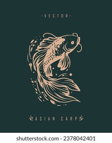 Chinese carp traditional art form