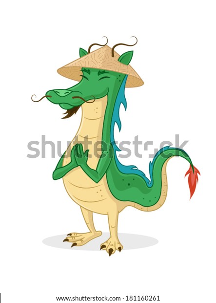 Chinese Cartoon Dragon Stock Vector (Royalty Free) 181160261 | Shutterstock