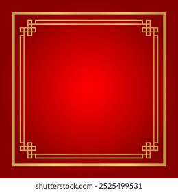 quadro de certificado chinês quadrado, fundo vermelho, quadro de linha de certificado, quadro de ouro de fronteira da china antiga, esboço de quadro de ano novo chinês