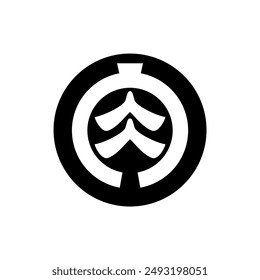 Carácter chino, diseño de símbolo de signo de logotipo de kanji japonés. Carácter chino significa carne o barbacoa