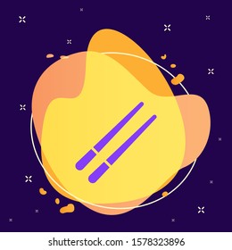 Chinese, chopsticks abstract vector icon. Element of kitchen for mobile concept and web apps illustration. Thin flat icon for website design and development