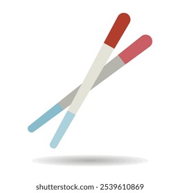 Chinês chopsticks, chop sticks ícone vetorial. Aparelho de cozinha. Símbolo gráfico para cozinhar design de site, logotipo, aplicativo, UI