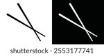 Chinese chopsticks icon. chopsticks flat vector icon. Simple line logo icon design vector illustration. chopsticks vector icons for web design isolated on white background. eps 10