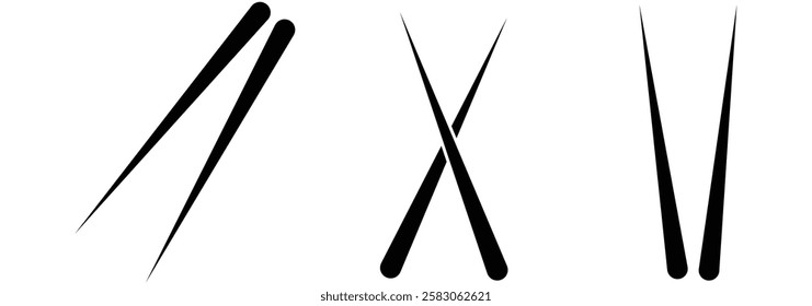 Chinese chopsticks icons. Chopsticks Vector Icon. chopsticks vector icons for web design.