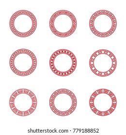 chinese circle frame