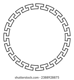 Chinese Circular Frame, Traditional, Vector