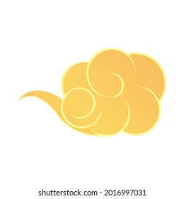 icono aislado de la decoración en nube china