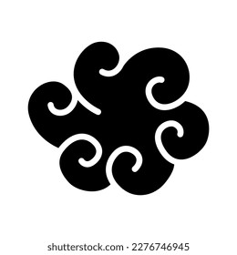 Chinese cloud icon vector illustration graphic design