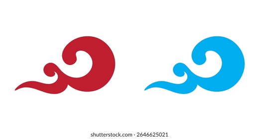Chinese cloud icon. vector illustration. EPS 10 AI