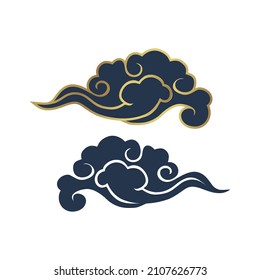 chinese cloud illustration png vecto