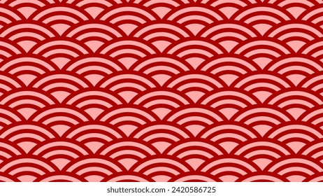 Chinese cloud or river seamless design pattern vector.