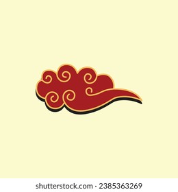 Chinese Cloud Simple Vector Illustration
