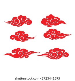Vector chino del ornamento del estilo de la nube