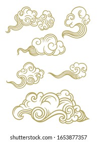 Chinese Cloud Style. Vector Art