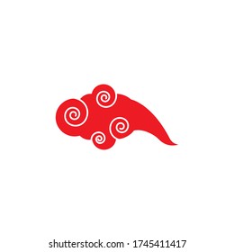 
Chinese Cloud template vector icon illustration design
