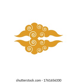 Chinese Cloud template vector icon illustration design
