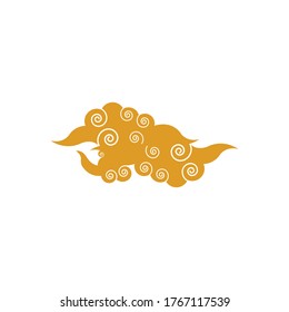 Chinese Cloud template vector icon illustration design
