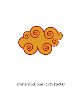 Chinese Cloud template vector icon illustration design
