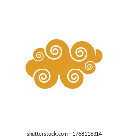 Chinese Cloud template vector icon illustration design
