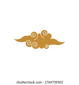 Chinese Cloud template vector icon illustration design
