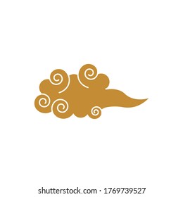 Chinese Cloud template vector icon illustration design
