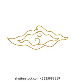 Chinese Cloud template vector icon illustration design