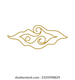Chinese Cloud template vector icon illustration design