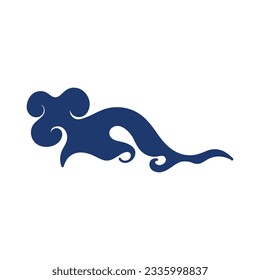 Chinese Cloud template vector icon illustration design
