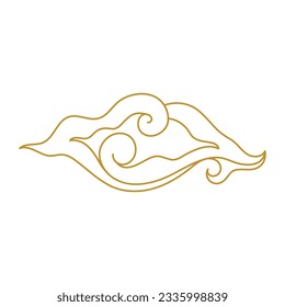 Vorlage für chinesische Cloud, Vektorsymbol - Design