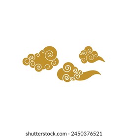 Chinese Cloud template vector icon illustration design