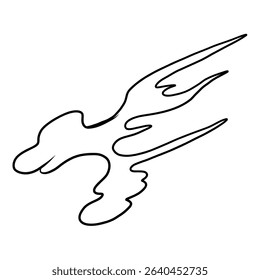 Chinese cloud vector for coloring book and printing on white background.Traditional Japanese culture element for tattoo design and idea.Fire vector for T-shirt.