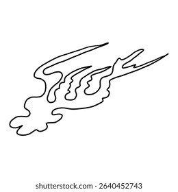 Chinese cloud vector for coloring book and printing on white background.Traditional Japanese culture element for tattoo design and idea.Fire vector for T-shirt.