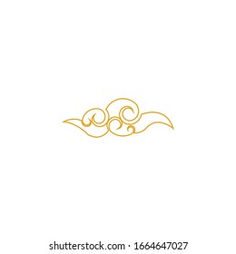 Chinese clouds Logo Template vector symbol nature