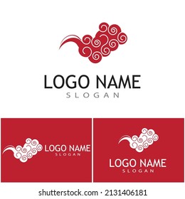 Chinese clouds Logo Template vector symbol design