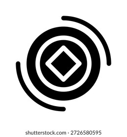 Ilustração de design de símbolo de vetor de ícone de moeda chinesa