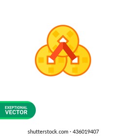Chinese coins icon